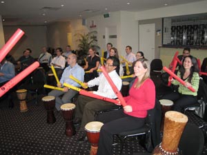Team Bonding MLC Drum Circle Team Building Corporate FUN North Sydney